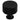 Knurled Aluminium Knob Black
