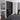 Classic Black Frame Black Glass Sliding Wardrobe Door Kit – 2260mm Height x 1500mm Width (2 x 762mm Doors)